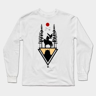 Geometric Apes Classic Long Sleeve T-Shirt